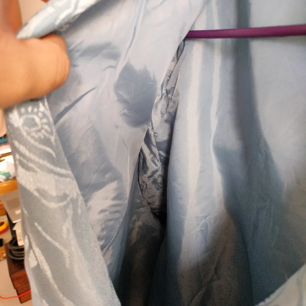 Light Blue Brocade Blazer - Picture 10 of 14